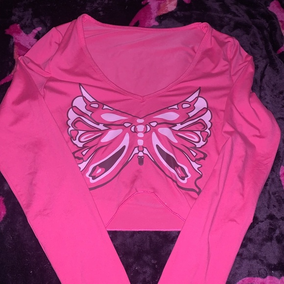 long sleeve butterfly print - Picture 3 of 3